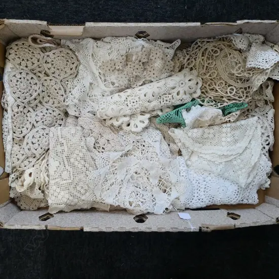 DOILIES – APPROX. 60 ASSORTED PIECES