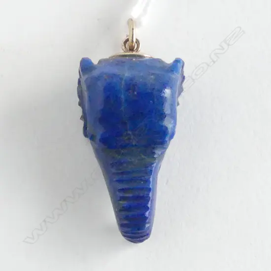 LAPIS LAZULI PENDANT (old cracks and repairs)