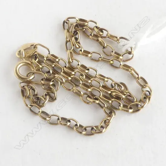 9CT GOLD CHAIN, L.285mm 2.2gms