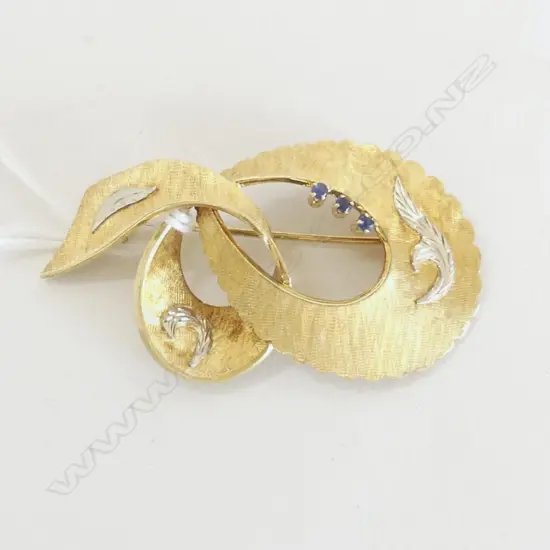 14CT BROOCH W.55mm 8.4gms