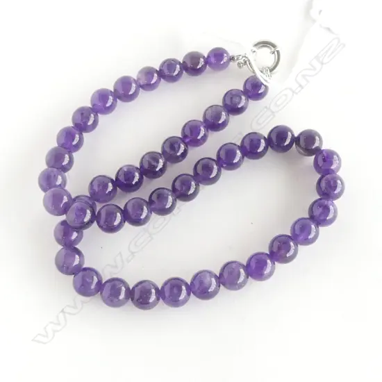  AMETHYST BEAD NECKLACE