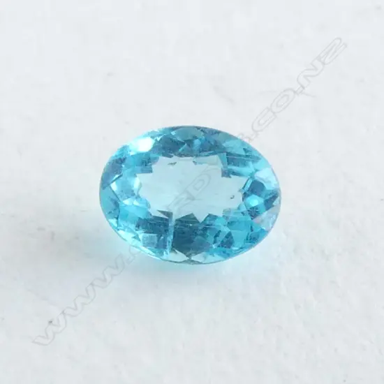 0.79CT PARAIBA COLOUR FACETED APATITE UNSET AQUAMARINE? GEMSTONE