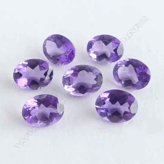 BAG OF 11.9CT UNSET AMETHYST FACETED GEMSTONES