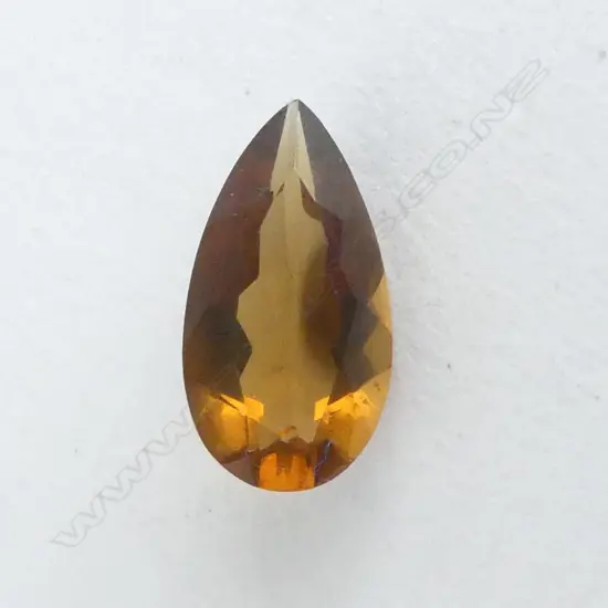 4.98CT FACETED TEAR DROP QUARTZ UNSET STONE 
