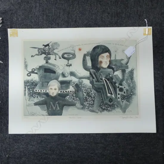 GARY TRICKER 'PASHA'S LOVE' ETCHING 12/50 '74 265x385mm unframed