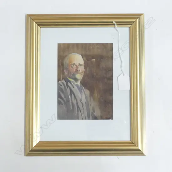 JOHN WEEKS, PORTRAIT OF A MAN, WC 160x115mm