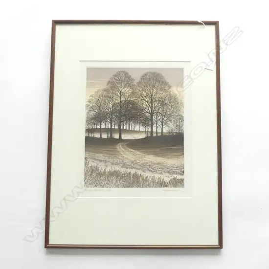 KATHLEEN CADDICK 'THROUGH THE WOOD' SCREEN PRINT 126/150 350x290mm