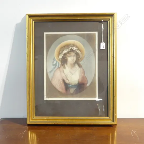 EARLY 20thC CHROMOLITHOGRAPH PORTRAIT PRINT 350x280mm