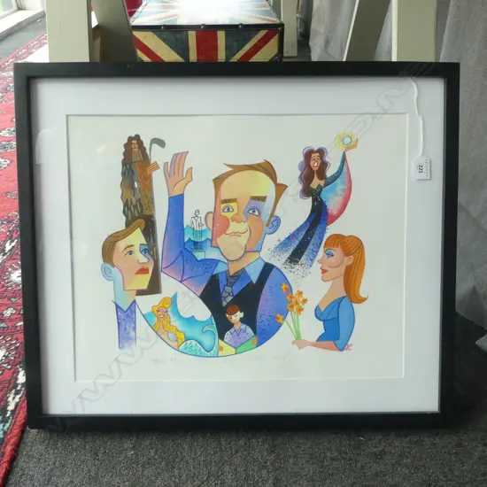 ROBERT DE MICHIELL 'BIG FISH' WC PRINT 10/10 2013 395x500mm