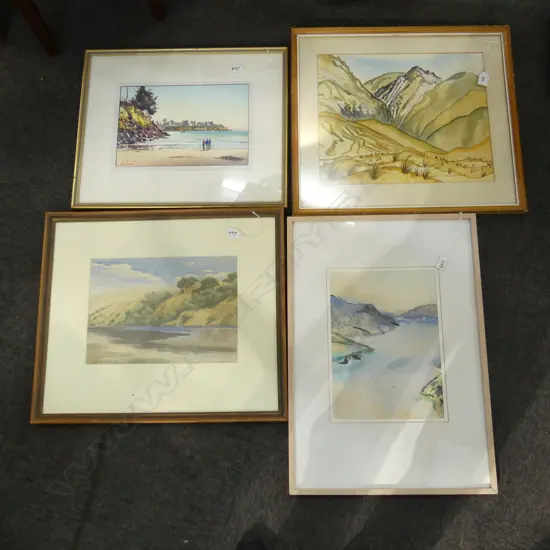 4 SIGNED LANDSCAPE WCs