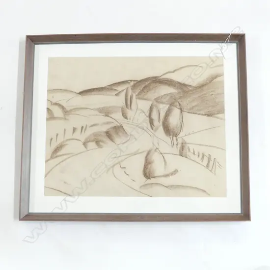 JOHN WEEKS KING COUNTRY BROWN CONTE 360MM  X 460MM ex. Weeks estate auction