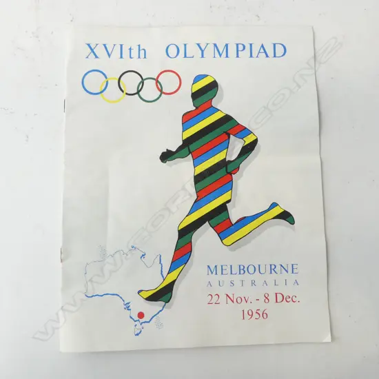 XVIth OLYMPIA PAMPHLET, MELBOURNE 1956