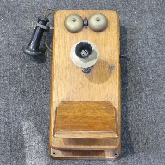 ANTIQUE WALL MOUNTED TELEPHONE H.505mm