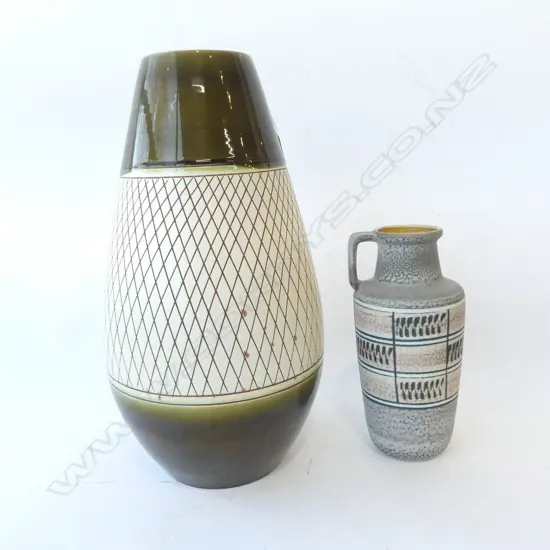 2 RETRO WEST GERMAN VASES H.450mm