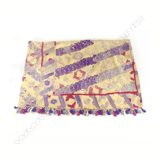 MOROCCAN RABAT SILK EMBROIDERY, W.1200mm