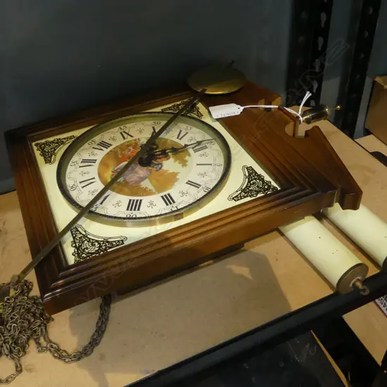 RETRO WALL HANGING PENDULUM CLOCK