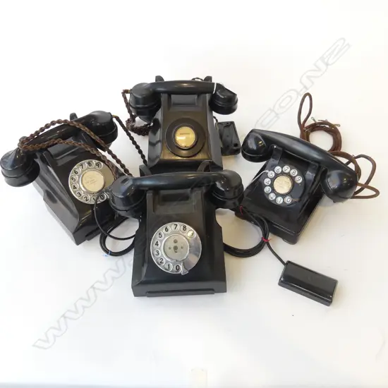 4 VINTAGE DIAL PHONES