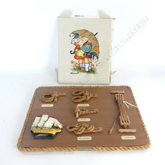 HUMMEL NEEDLEWORK 260x210mm + FRAMED ROPE KNOTS