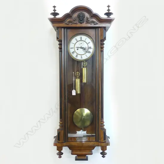ANTIQUE EUROPEAN REGULATOR WALL CLOCK H.1100mm
