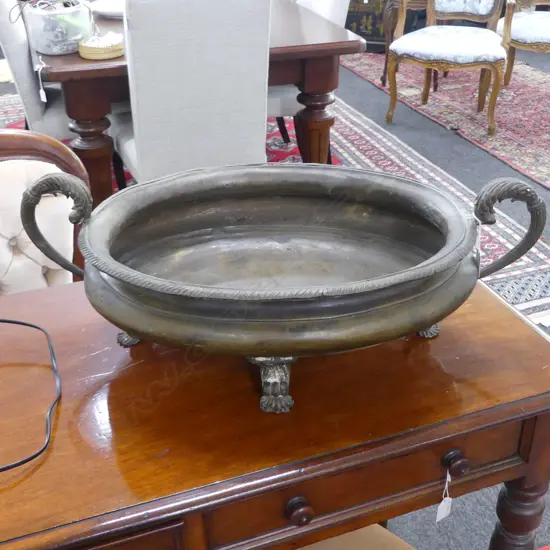 LG METAL DISH, DOUBLE HANDLES W.660mm