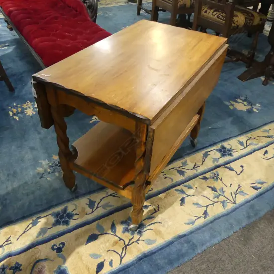 CHAPMAN TAYLOR DROP SIDE TEA TROLLEY W.790mm