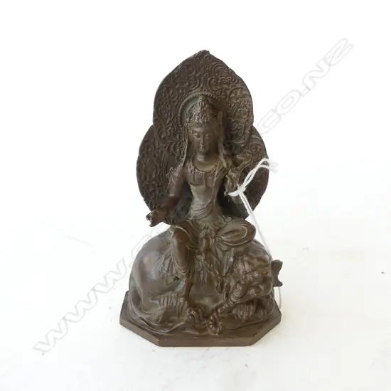 BRONZE ORIENTAL FIGURE H.115mm