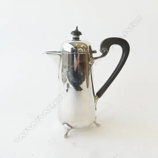 SILVER HOT WATER POT ARTS & CRAFTS Birmingham 1911 by Stewart Dawson & Co Ltd. 413gms