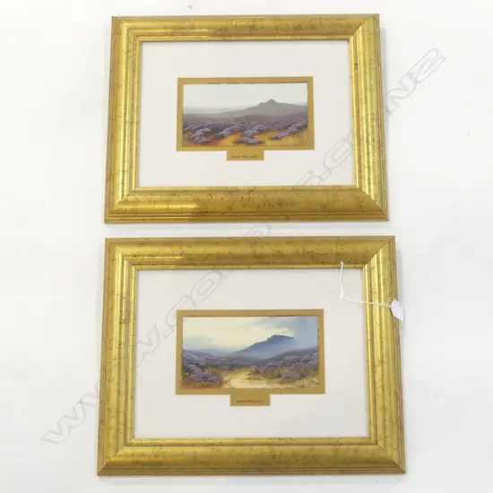 PR JAMES MacIVOR (SCOTTISH LATE 19thC) HIGHLAND LANDSCAPES, WC & GOUACHE 95x180mm