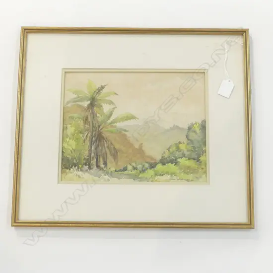 HILDA WISEMAN, BUSH LANDSCAPE WC, 215x275mm