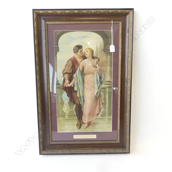 SYDNEY KENDRICK LITHOGRAPH 'LOVE'S AWAKENING' 530x290mm