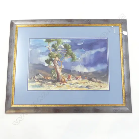 ERIC CLARK (1937-2006) 'SUMMER STORM' WC 360x540mm