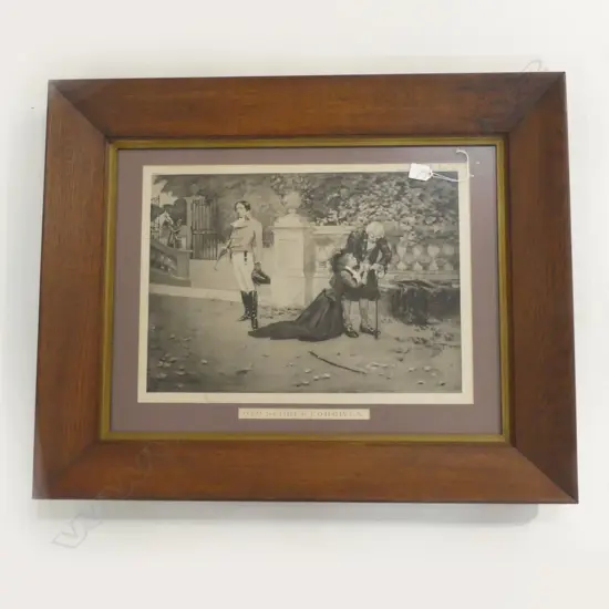 REGINALD STANFORD LITHOGRAPH 'OLD SCORES FORGIVEN' 380x525mm