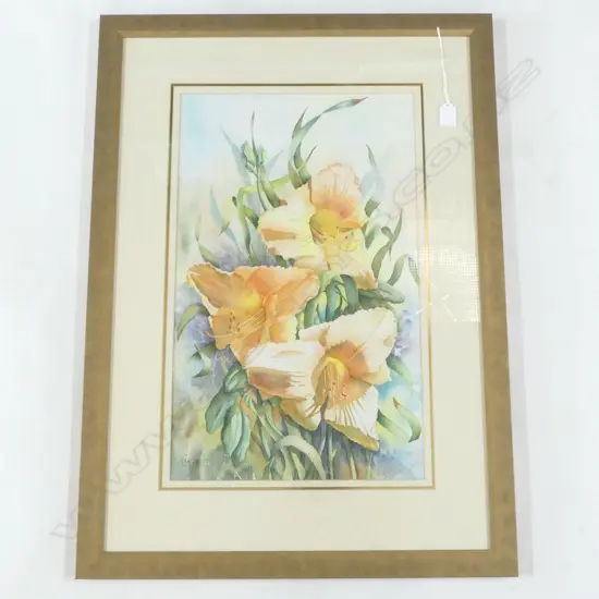 BETTY OAKES, LILIES WC, 555x340mm