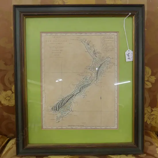CHART OF NZ, COOK EXPEDITION 1770 325x240mm