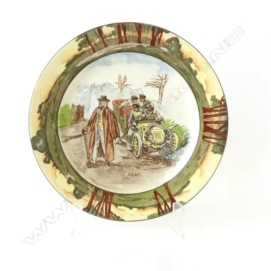 ROYAL DOULTON MOTORING PLATE ‘DEAF’ DESIGNED BY GEORGE HOLDCRAFT D2406, D.245MM
