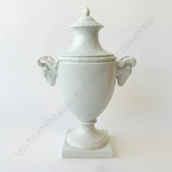 FORESTENBERG BLANC DE CHINE GOAT HEAD HANDLED LIDDED TURREN H390MM