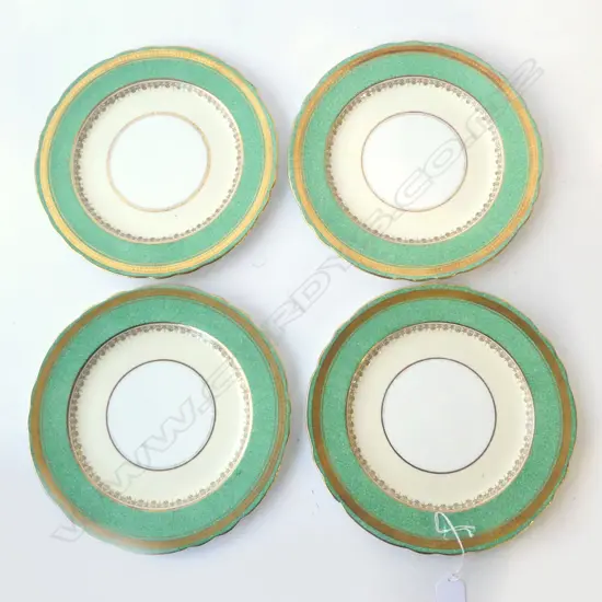 8 AYNSLEY CHINA DURAM PAT DINNER PLATES