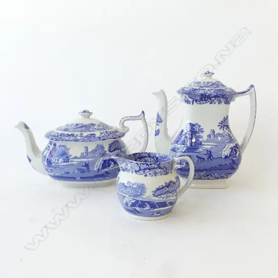 SPODE ITALIAN COFFEE POT, TEAPOT & JUG H.215mm