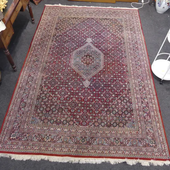 HAND KNOTTED WOOL PILE INDO BIDJAR RUG 3000x2000mm