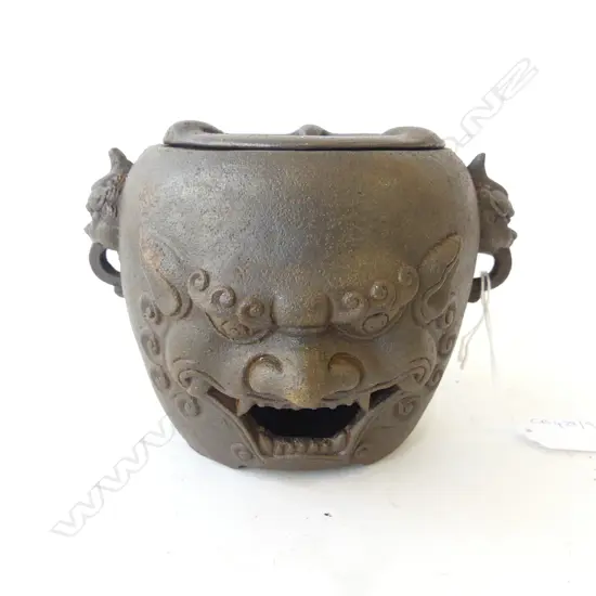 ORIENTAL CAST IRON INCENSE BURNER H.110mm