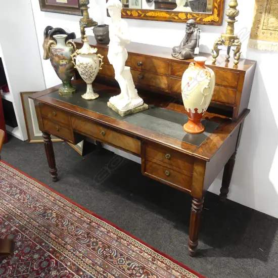 ANTIQUE MAHOGANY DESK 1280 x 615 x 1020mm