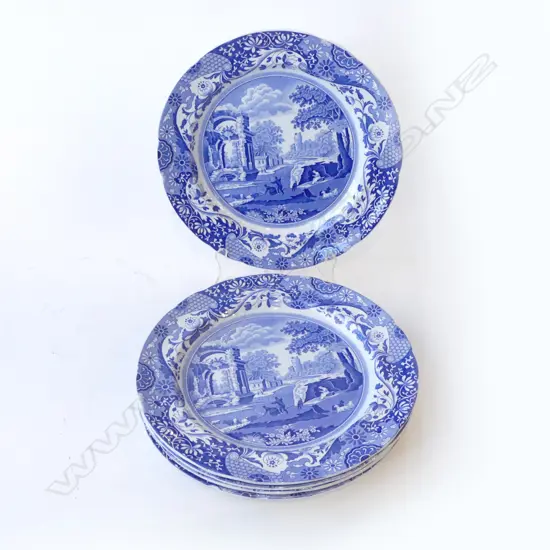 6 COPELAND SPODE ITALIAN PATTERN DINNER PLATE 260mm dia