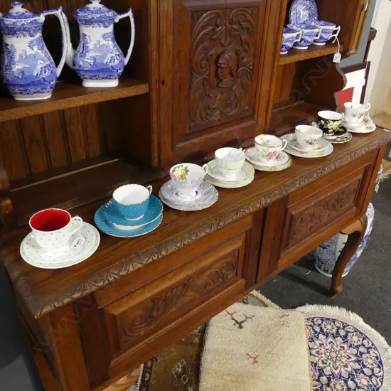 8 FANCY CUP SAUCER & PLATE SETS: R/ALBERT + AYNSLEY + SUSIE COOPER ETC