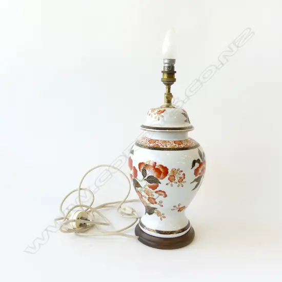 CHINESE IMARI STYLE TABLE LAMP H.380MM
