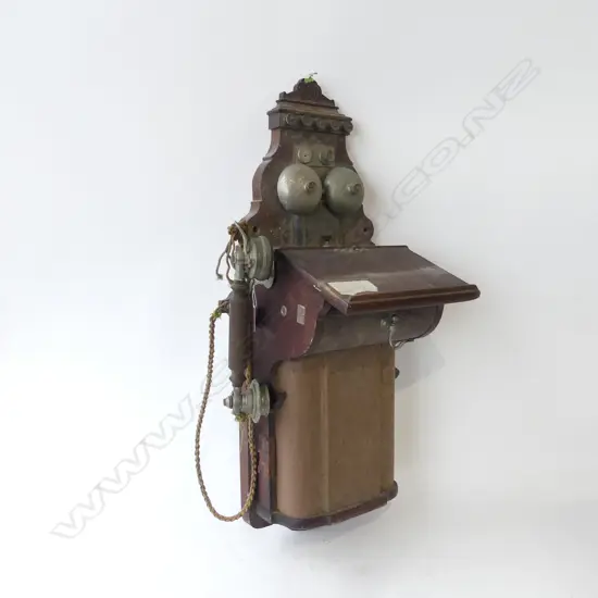 VINTAGE ERICSSON COMMONWEALTH WIND UP WALL TELEPHONE H.715mm