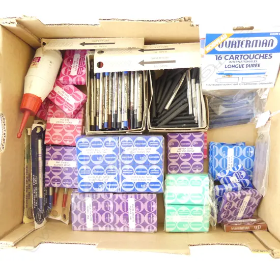 WATERMAN VINTAGE FOUNTAIN PEN & PEN SUPPLIES – BLADDERS, CARTRIDGES, PEN REFILLS ETC