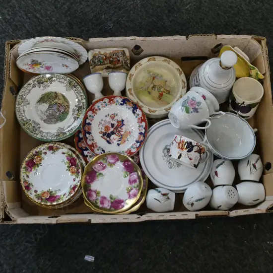ASSTD. CHINA PLATES ETC INCL. ROYAL ALBERT, SUSIE COOPER, DENBY & OTHERS
