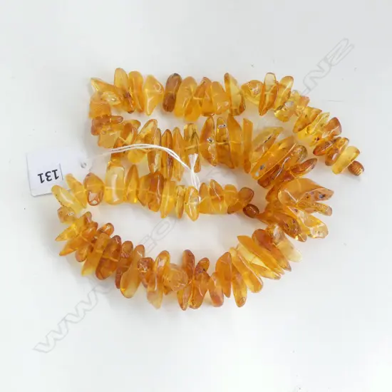 AMBER NECKLACE L.550mm