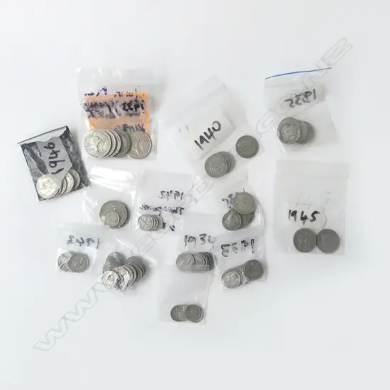 SELECTION MAINLY NZ COINAGE 1930'S 1940'S 