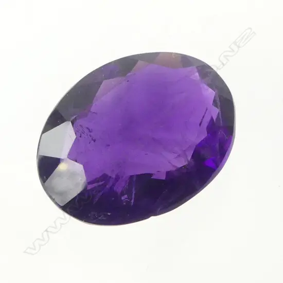 13.62CT LG OVAL FACETED AMETHYST